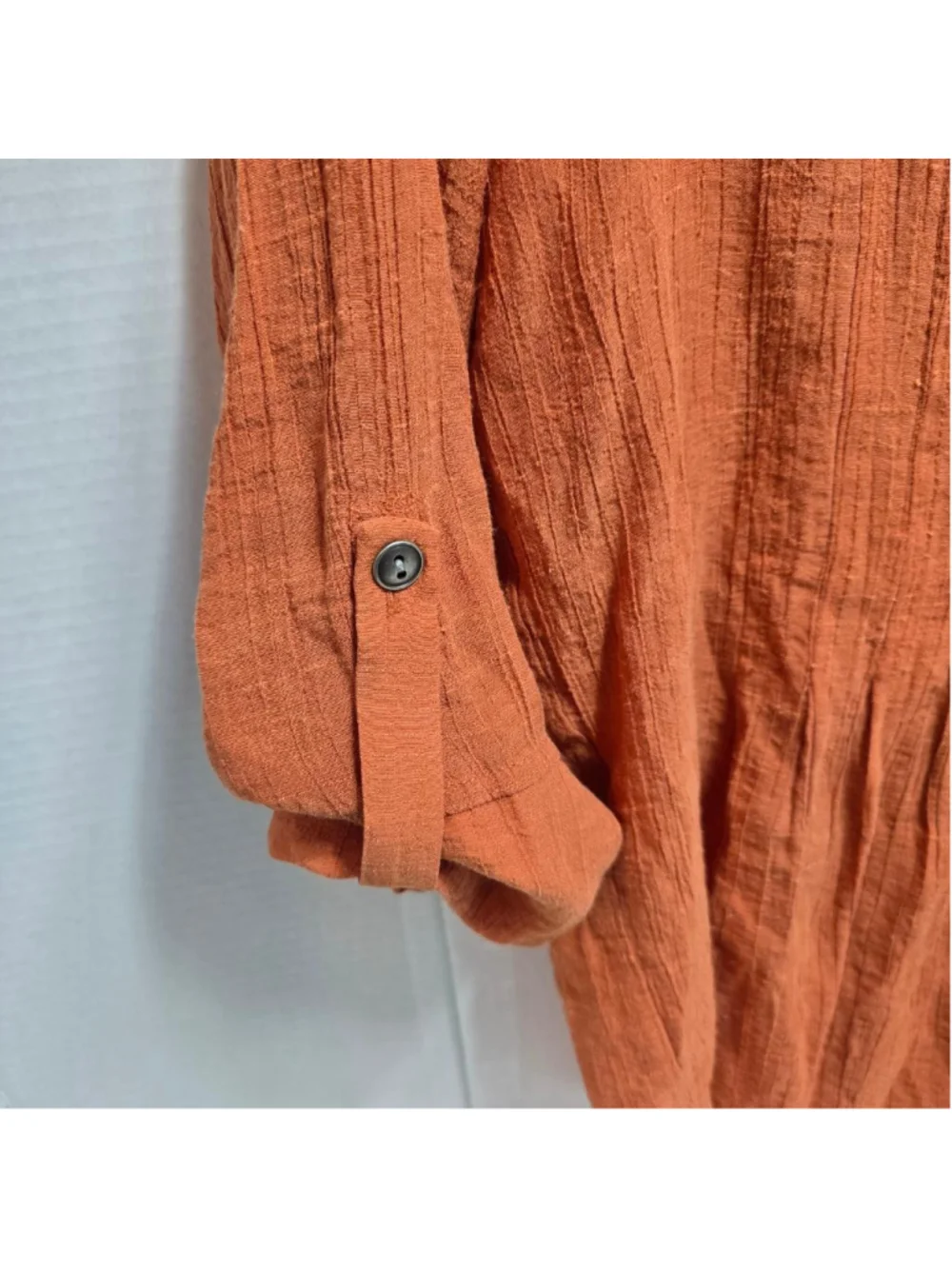 Women's New Directions Orange Tunic Top L - Picture 2 of 5